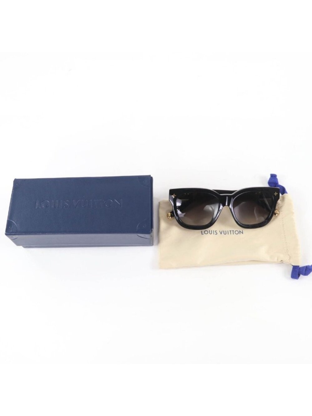 Louis Vuitton Sunglasses My Monogram Square Black Gold - Picture 2 of 11